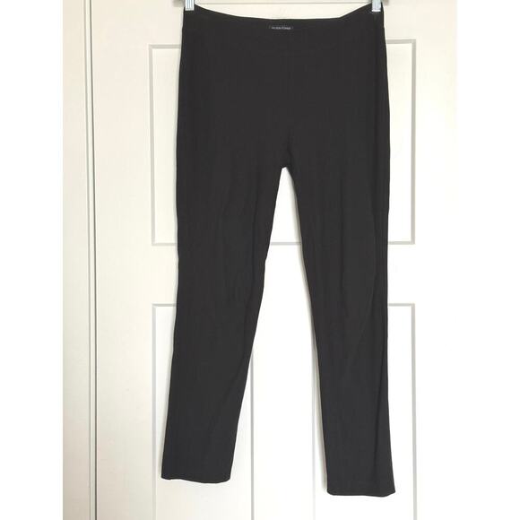 Eileen Fisher Women's Black Stretchy Viscose Nylon Spandex Pull-on Slim Pants XS - Picture 1 of 7